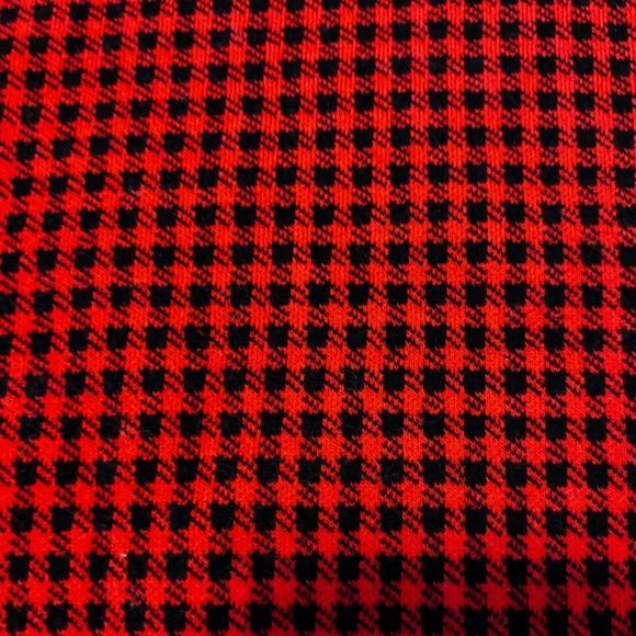 Rustic red and black organic cotton gingham sweater EUC - Picture 3 of 8